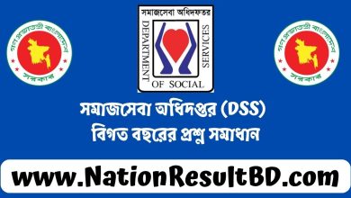 সমাজসেবা অধিদপ্তর (DSS) বিগত বছরের প্রশ্ন সমাধান ২০২৪