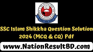 SSC Islam Shikkha Question Solution 2024 (MCQ & CQ) Pdf