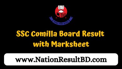SSC Comilla Board Result 2024 with Marksheet