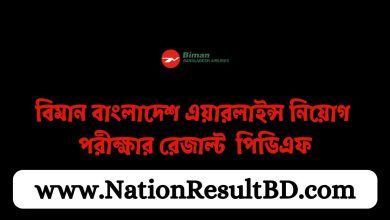 বিমান বাংলাদেশ এয়ারলাইন্স নিয়োগ পরীক্ষার রেজাল্ট ২০২৫ পিডিএফ