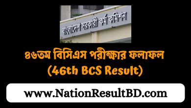 ৪৬তম বিসিএস পরীক্ষার ফলাফল ২০২৪ (46th BCS Result 2024)