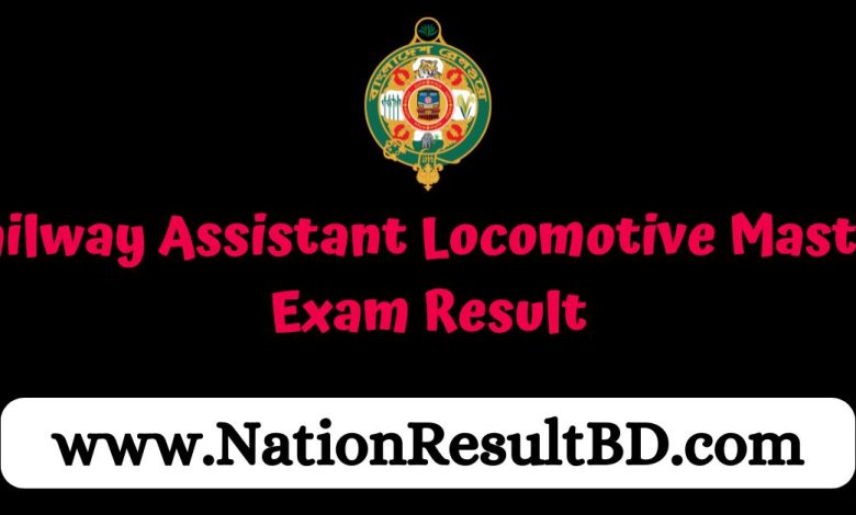 Railway Assistant Locomotive Master Exam Result 2024