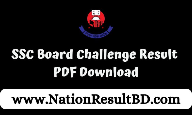 SSC 2024 Board Challenge Result 2024 PDF Download