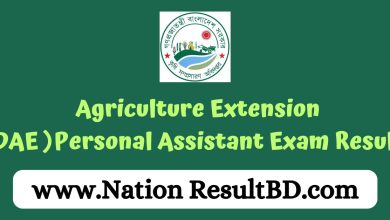 Agriculture Extension(DAE )Personal Assistant Exam Result 2024