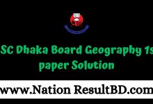 HSC Dhaka Board Geography 1st paper Solution 2025