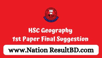 HSC Geography 1st Paper Final Suggestion 2024