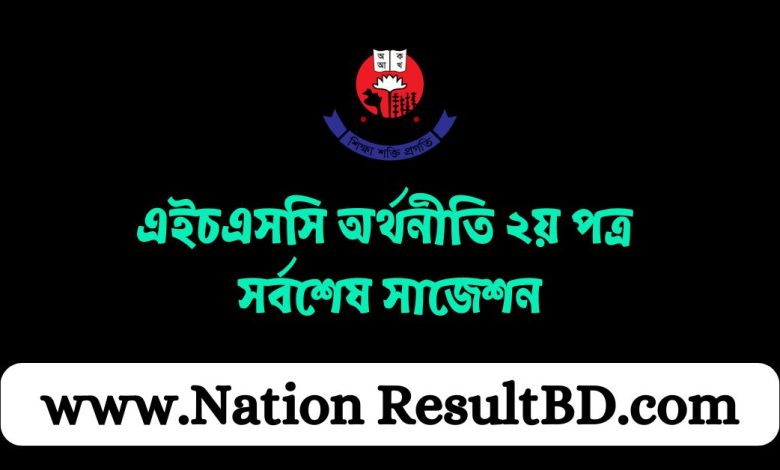 এইচএসসি অর্থনীতি ২য় পত্র সর্বশেষ সাজেশন ২০২৪