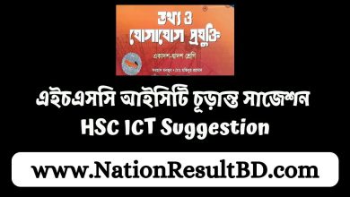 এইচএসসি আইসিটি চূড়ান্ত সাজেশন ২০২৪ - HSC ICT Suggestion