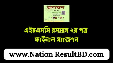 এইচএসসি রসায়ন ২য় পত্র ফাইনাল সাজেশন ২০২৪