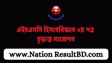 এইচএসসি হিসাববিজ্ঞান ২য় পত্র চূড়ান্ত সাজেশন ২০২৪