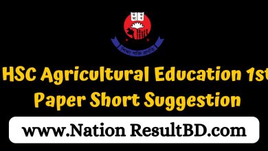 HSC Agricultural Education 1st Paper Short Suggestion 2024