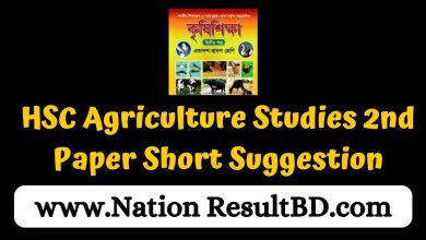 HSC Agriculture Studies 2nd Paper Short Suggestion 2024