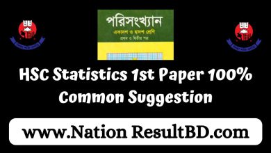 HSC Statistics 1st Paper 100% Common Suggestion 2024