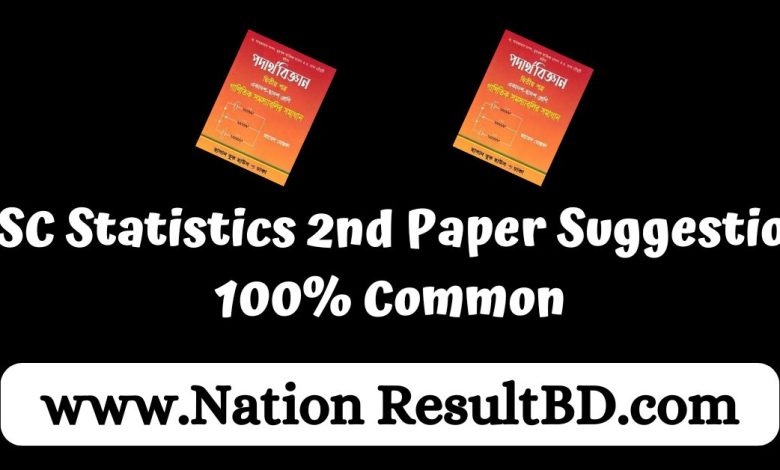 HSC Statistics 2nd Paper Suggestion 2024 - 100% Common