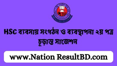 HSC ব্যবসায় সংগঠন ও ব্যবস্থাপনা ২য় পত্র চূড়ান্ত সাজেশন ২০২৪