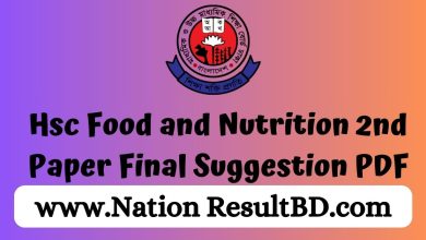 Hsc Food and Nutrition 2nd Paper Final Suggestion 2024 PDF