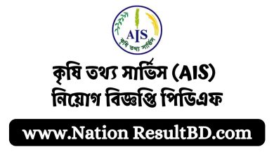 কৃষি তথ্য সার্ভিস (AIS) নিয়োগ বিজ্ঞপ্তি ২০২৪ পিডিএফ