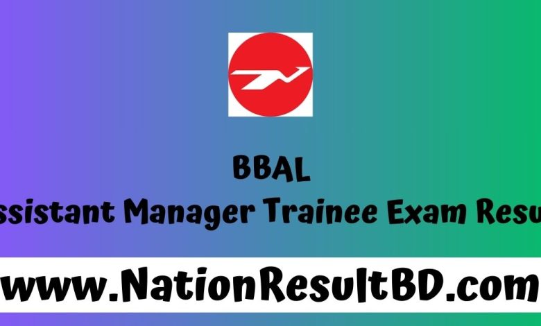 BBAL Assistant Manager Trainee Exam Result 2024