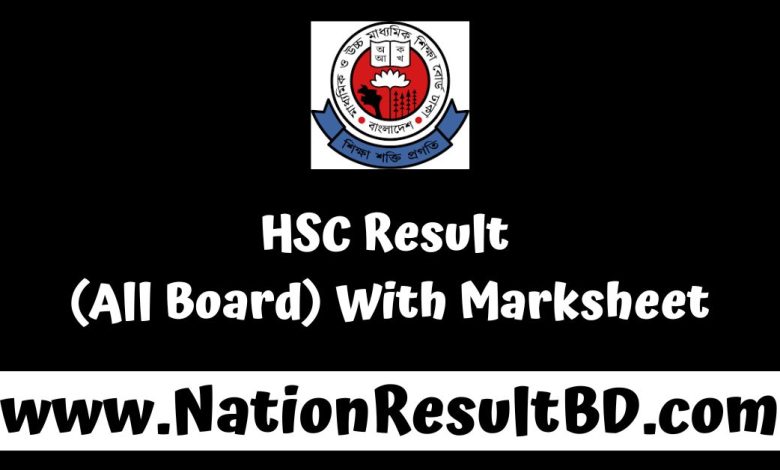 HSC Result 2024 (All Board) With Marksheet