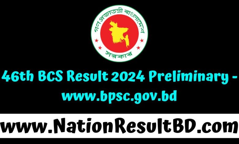 46th BCS Result 2024 Preliminary - www.bpsc.gov.bd