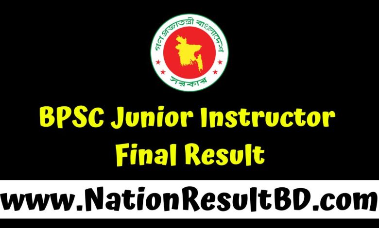 BPSC Junior Instructor Final Result 2024