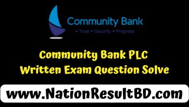 Community Bank PLC Written Exam Question Solve 2024