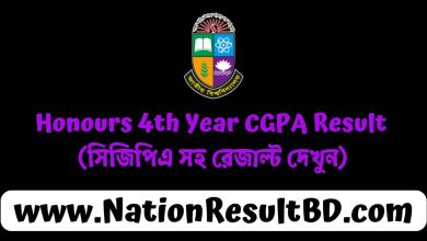 Honours 4th Year CGPA Result 2024 (সিজিপিএ সহ রেজাল্ট দেখুন)