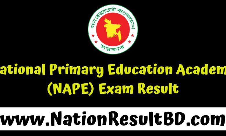 National Primary Education Academy (NAPE) Exam Result 2024