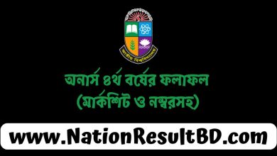 অনার্স ৪র্থ বর্ষের ফলাফল ২০২৪ (মার্কশিট ও নম্বরসহ)