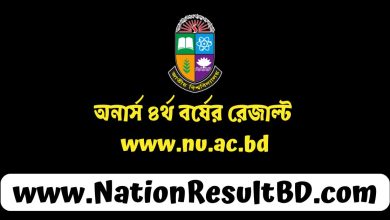 অনার্স ৪র্থ বর্ষের রেজাল্ট ২০২৪ - www.nu.ac.bd