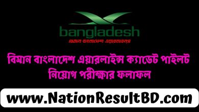 বিমান বাংলাদেশ এয়ারলাইন্স ক্যাডেট পাইলট নিয়োগ পরীক্ষার ফলাফল ২০২৪