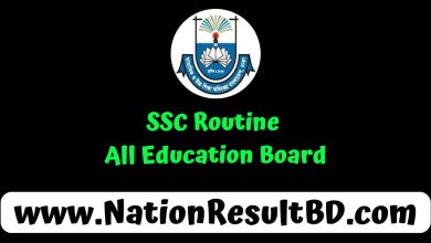 SSC Routine 2025 PDF - All Education Board