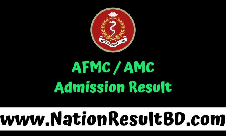 AFMC Admission Result 2025