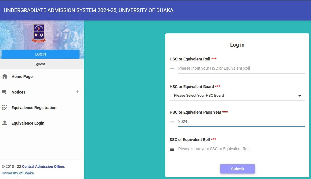 DU Admission Result 2025