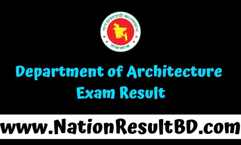 Department of Architecture Exam Result 2025