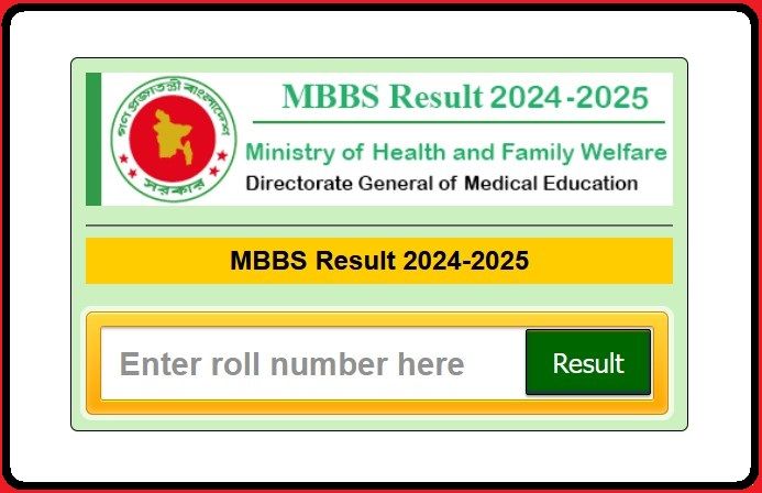 MBBS Result 2024 - 2025