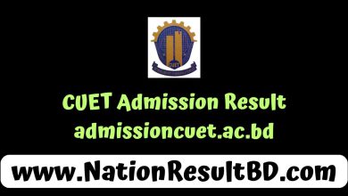 CUET Admission Result 2025 - admissioncuet.ac.bd