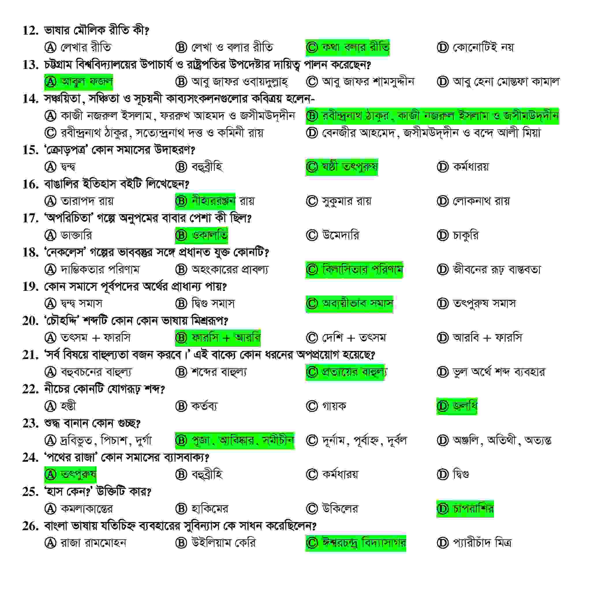 চবি বি ইউনিট ভর্তি প্রশ্ন সমাধান ২০২৫ PDF সহ