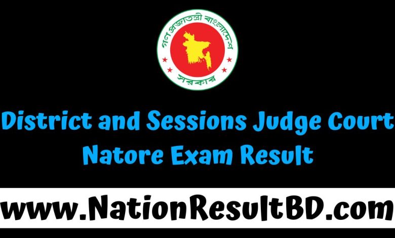 District and Sessions Judge Court Natore Exam Result 2025