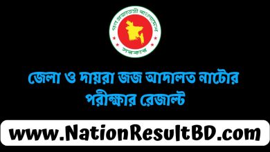 জেলা ও দায়রা জজ আদালত নাটোর পরীক্ষার রেজাল্ট ২০২৫
